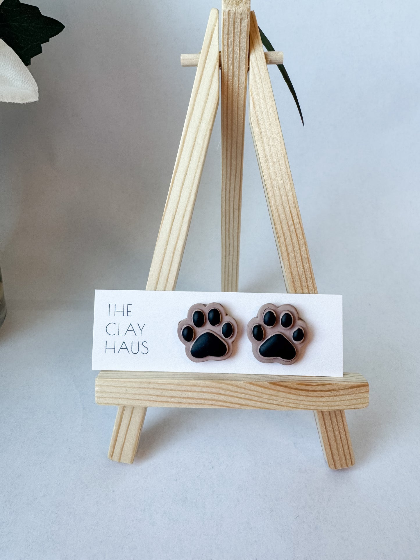 Paw Print Studs