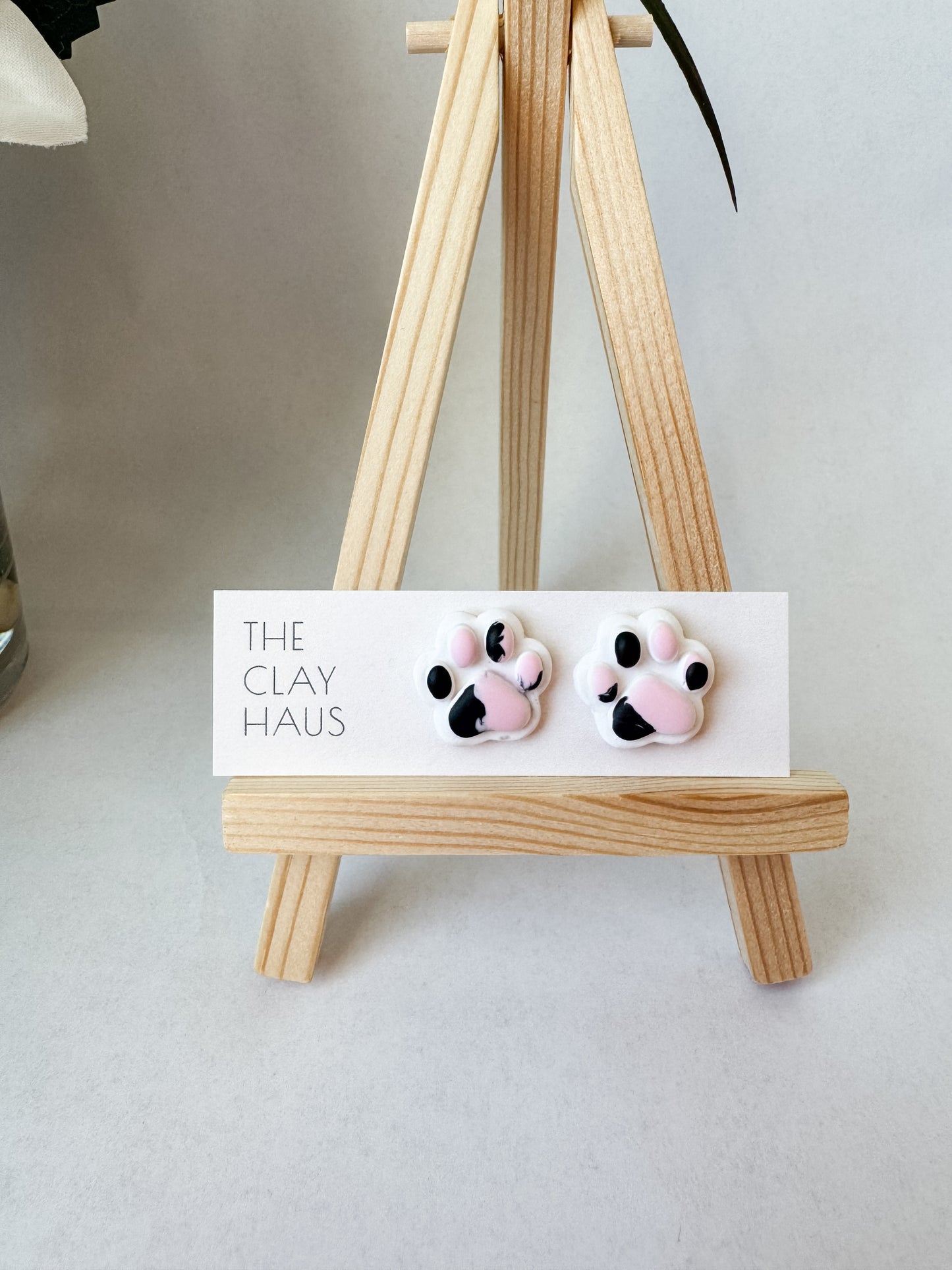 Paw Print Studs