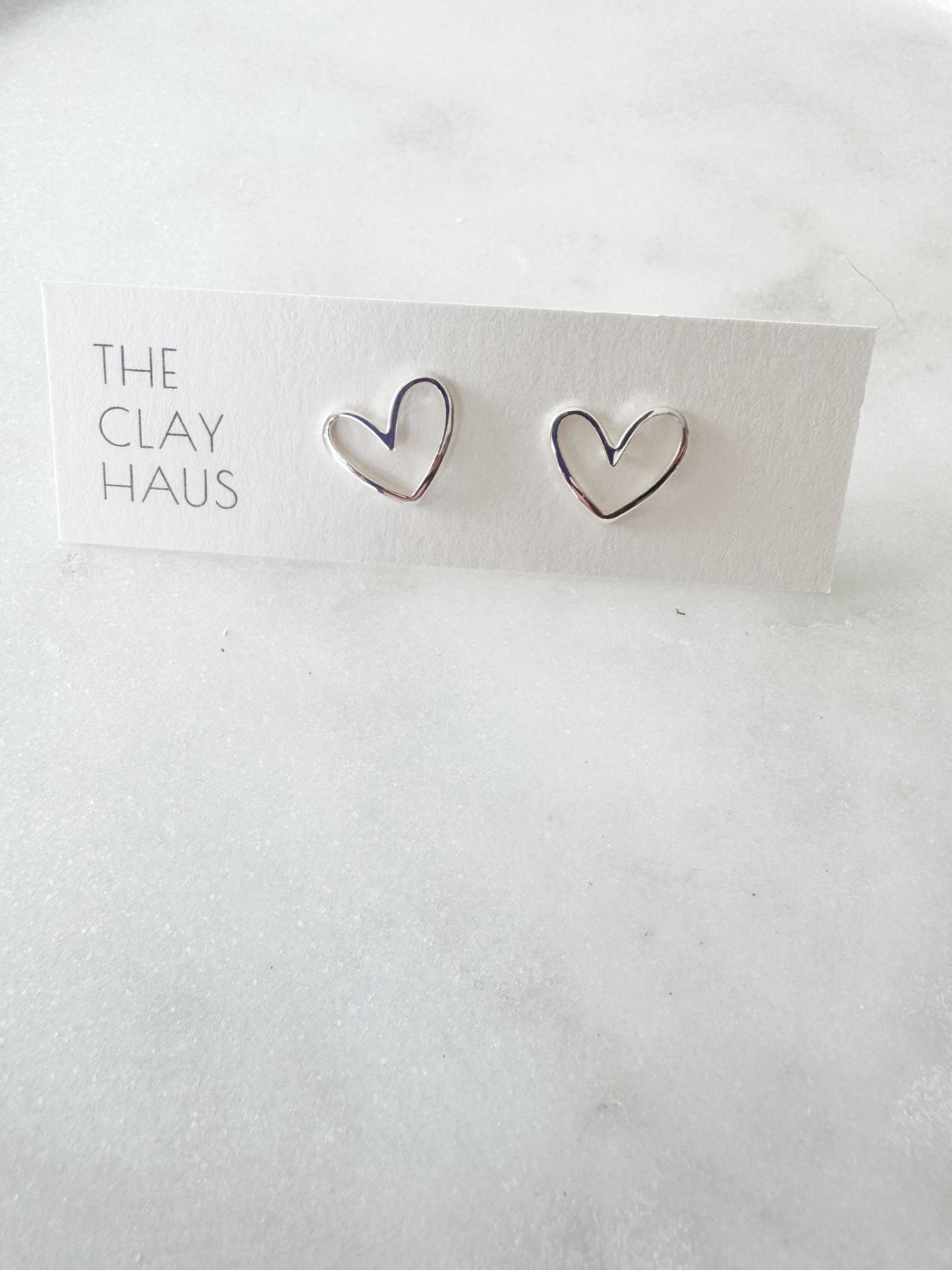 Heart Outline Studs