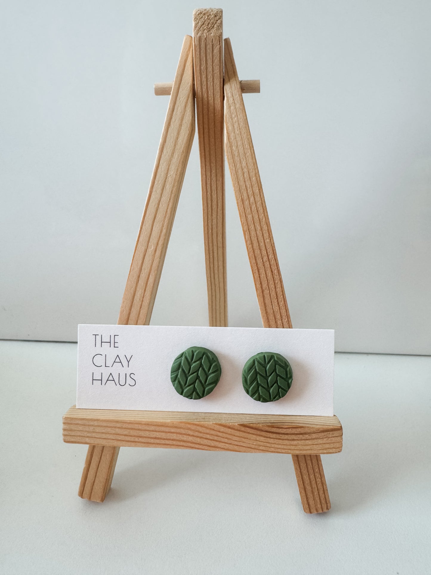 Large Knit Studs