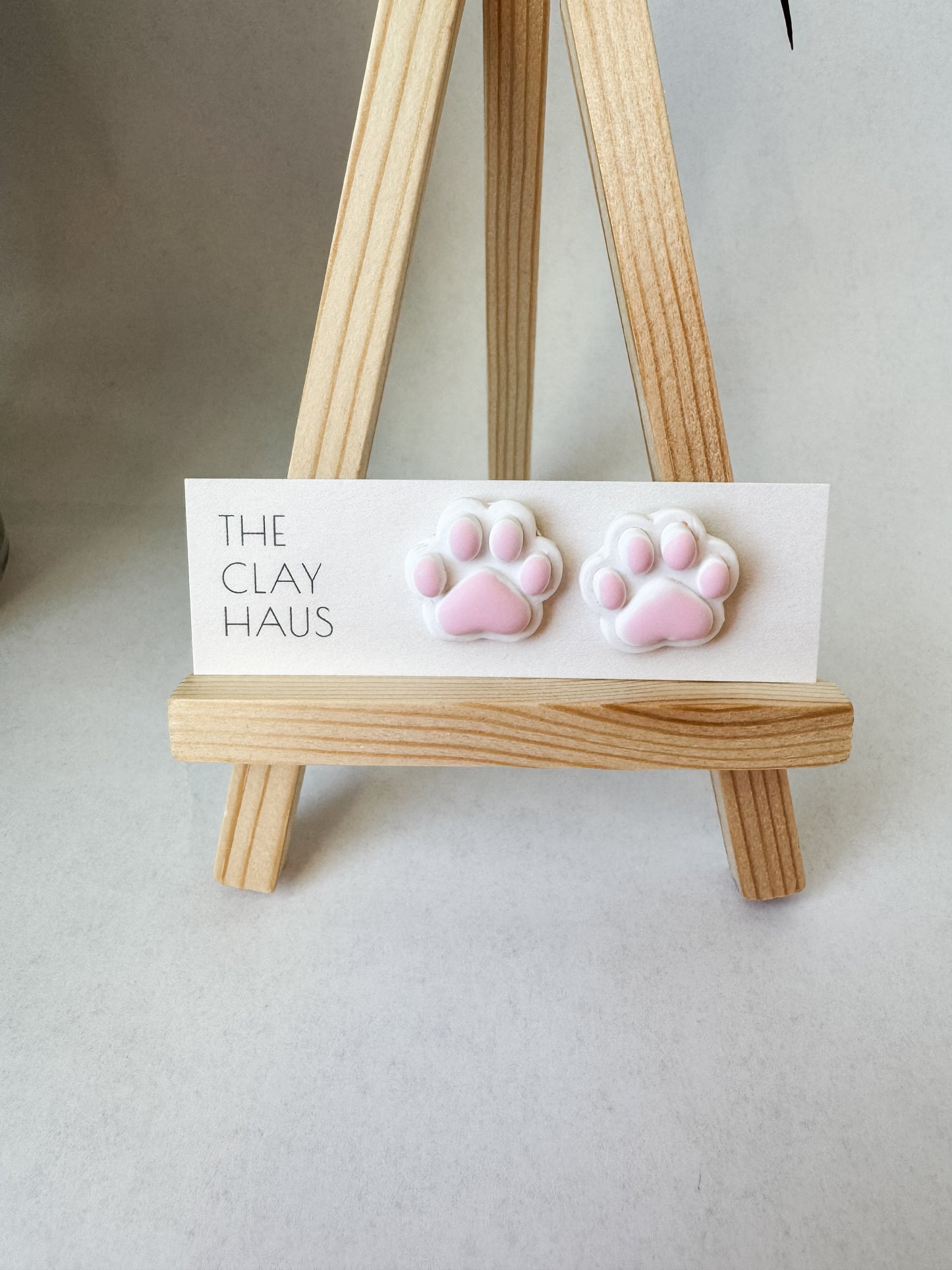 Paw Print Studs