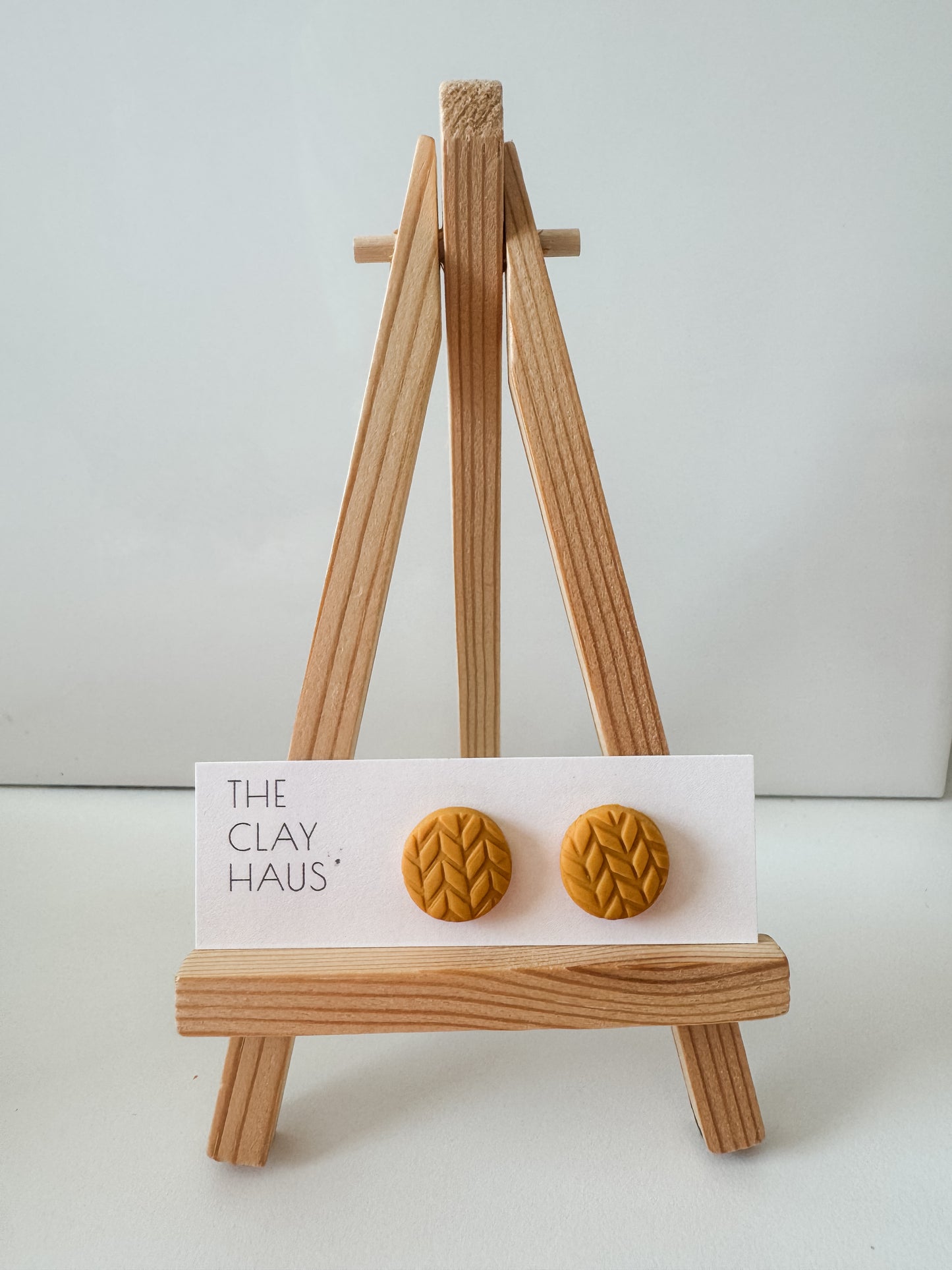 Large Knit Studs
