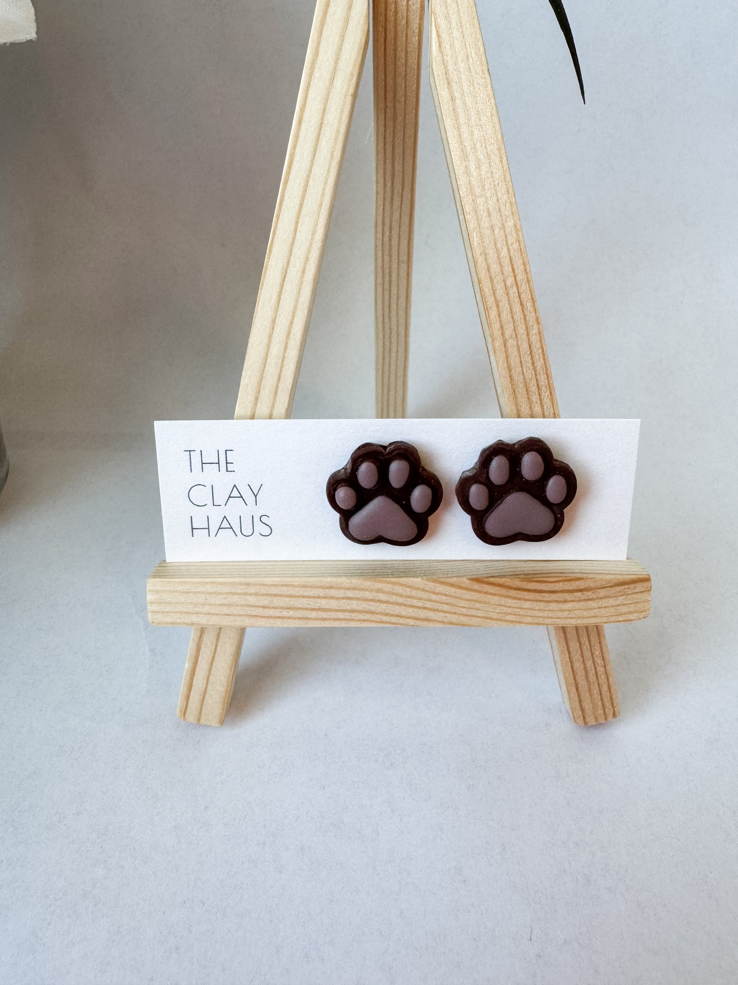 Paw Print Studs