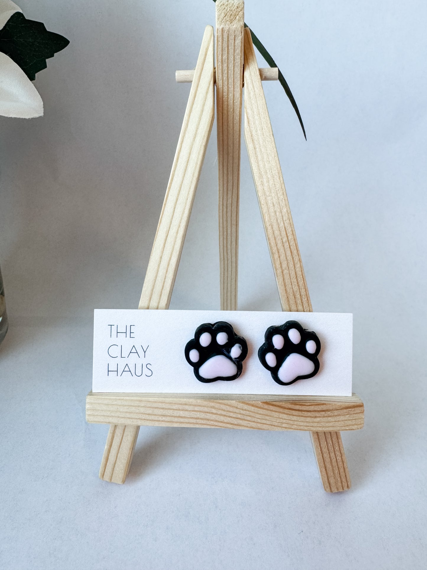 Paw Print Studs