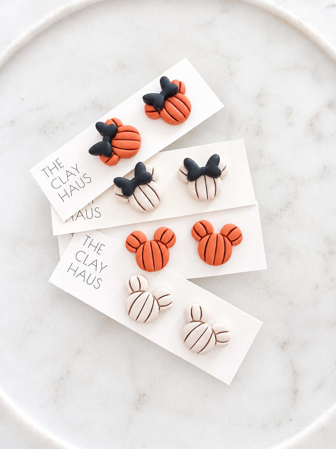 Mouse Pumpkin Studs