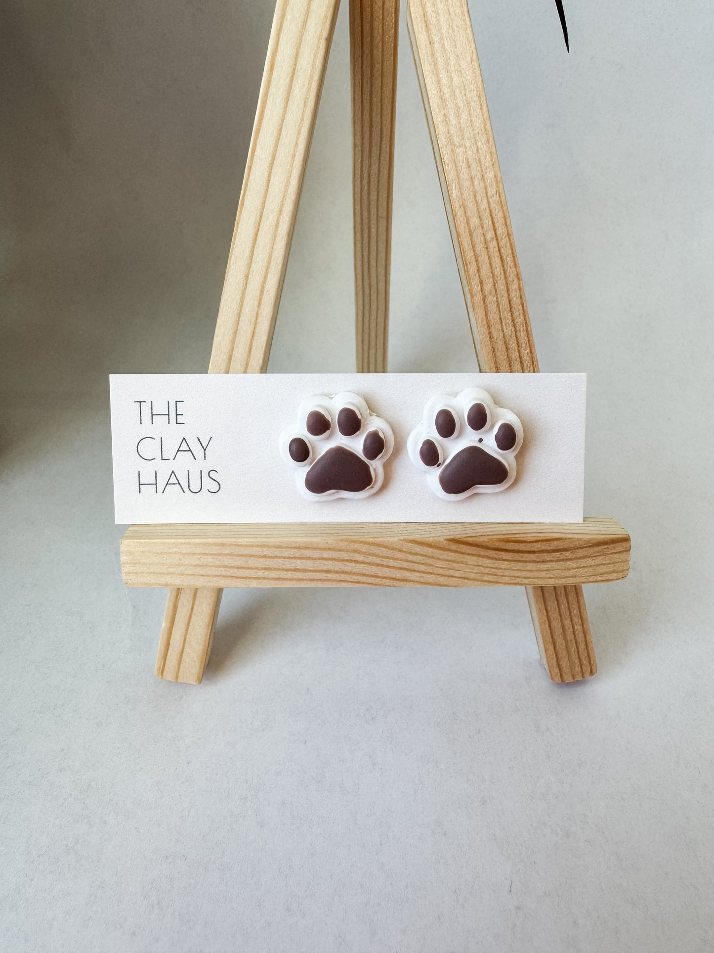 Paw Print Studs
