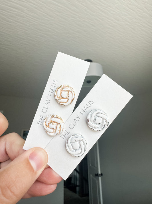 Foiled Knot Studs