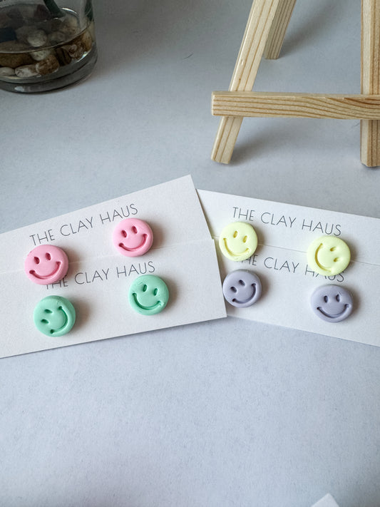 Smile Studs (Multiple Colors)