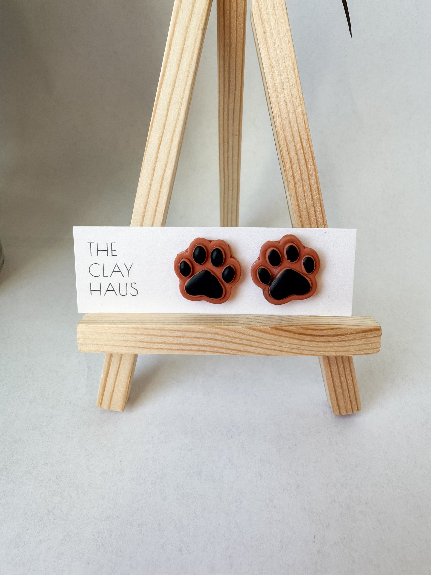 Paw Print Studs