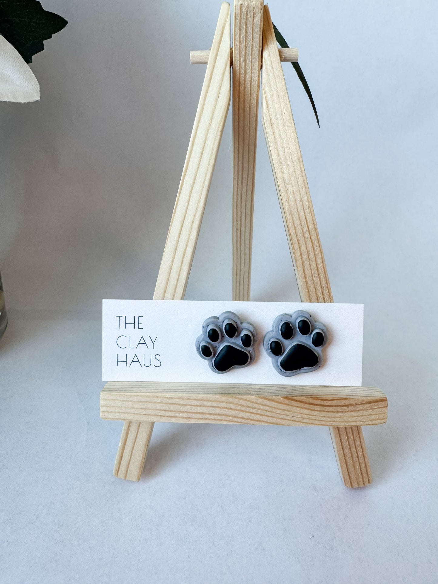 Paw Print Studs