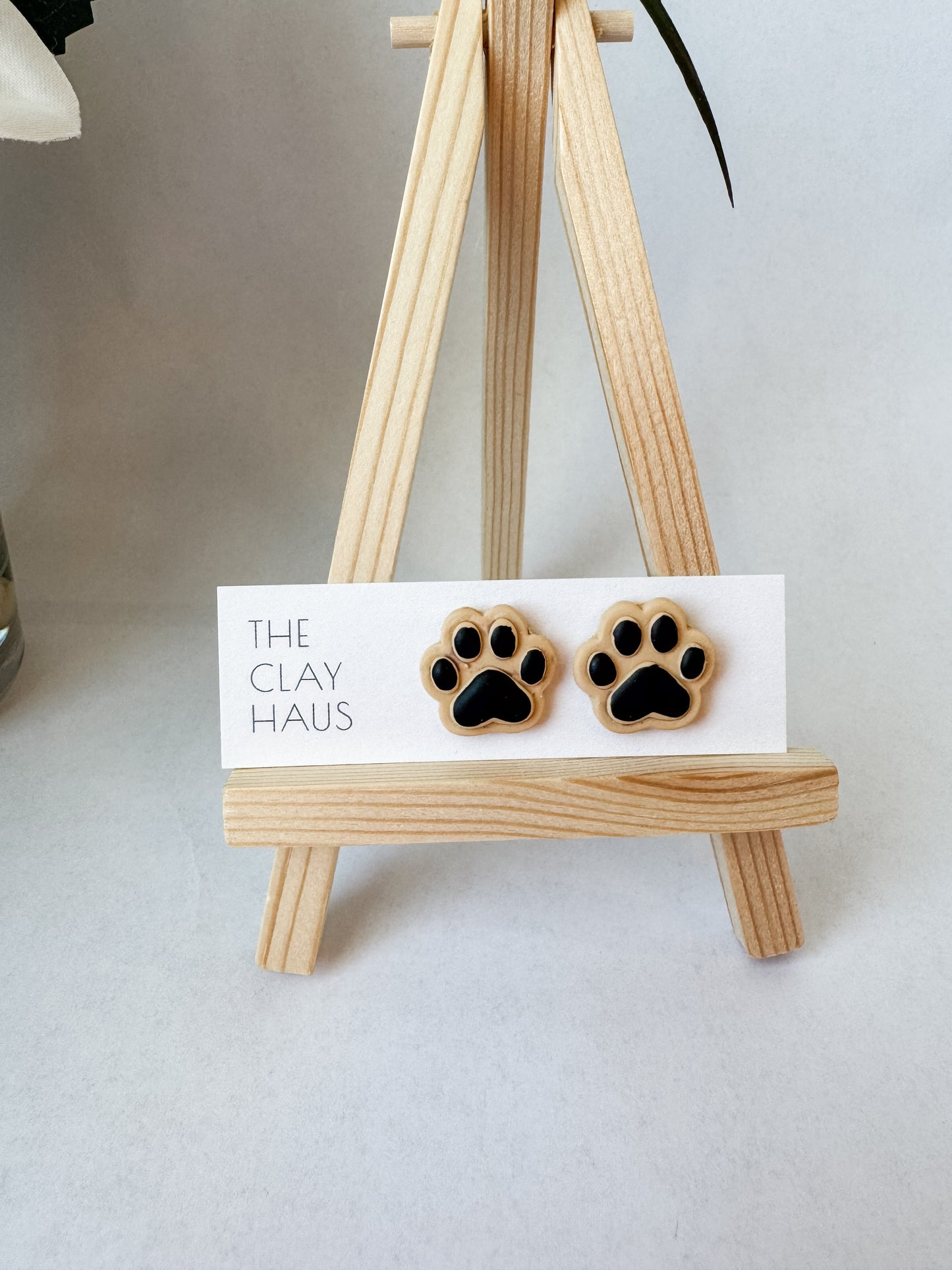 Paw Print Studs