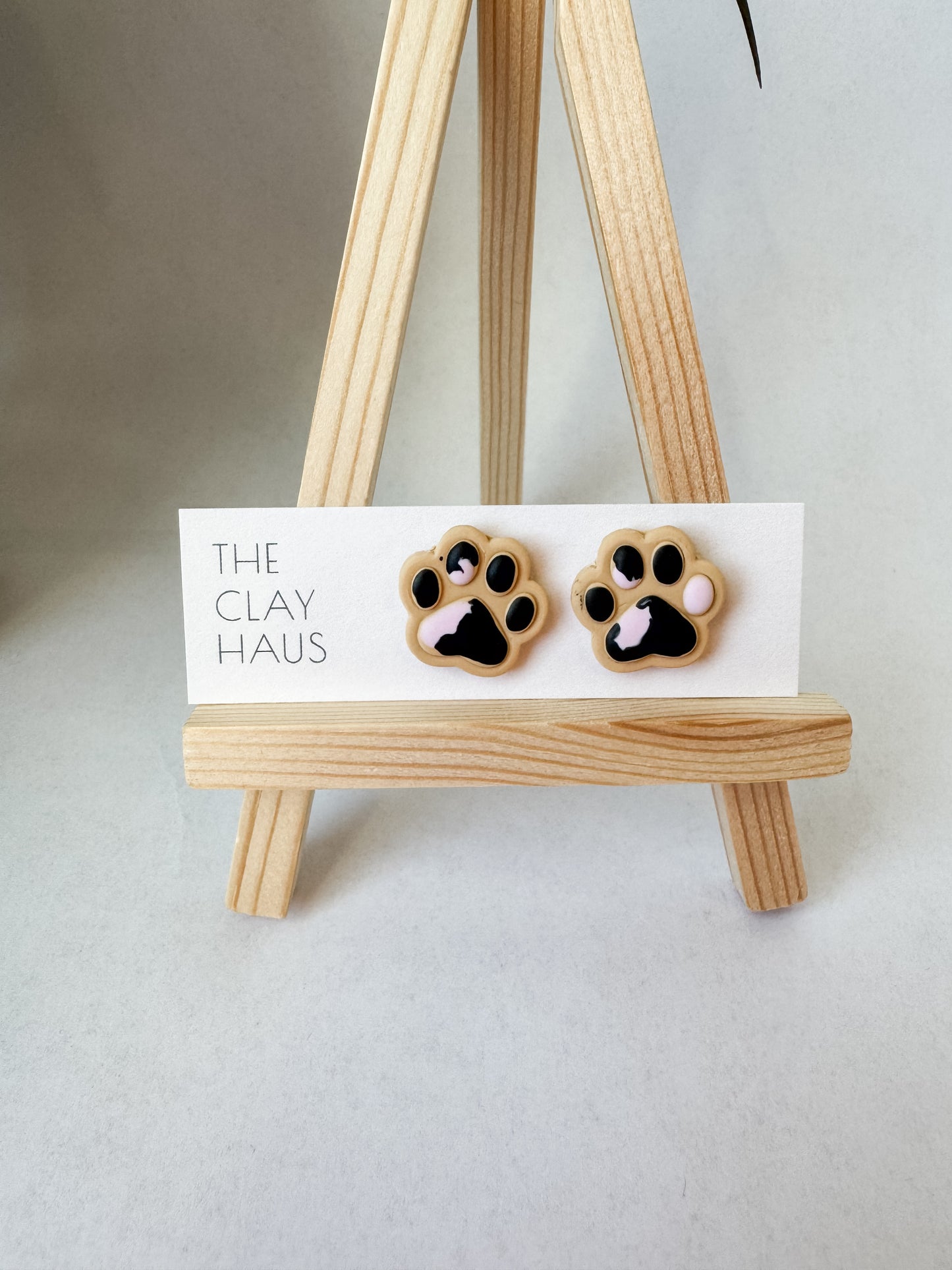 Paw Print Studs