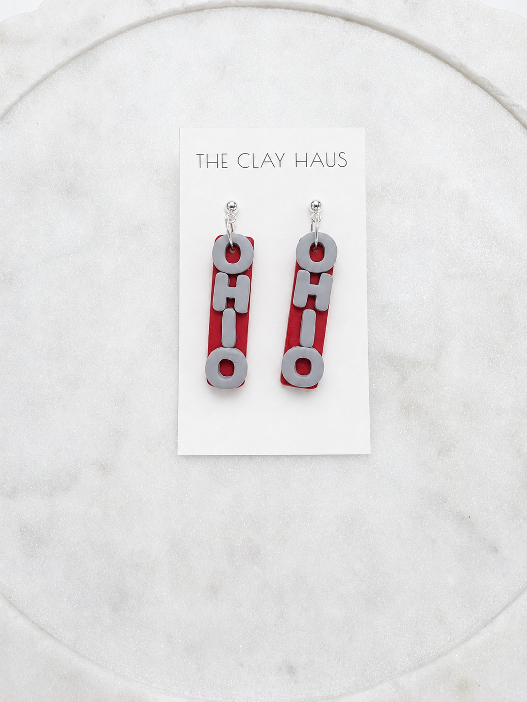 OHIO Banner Earring