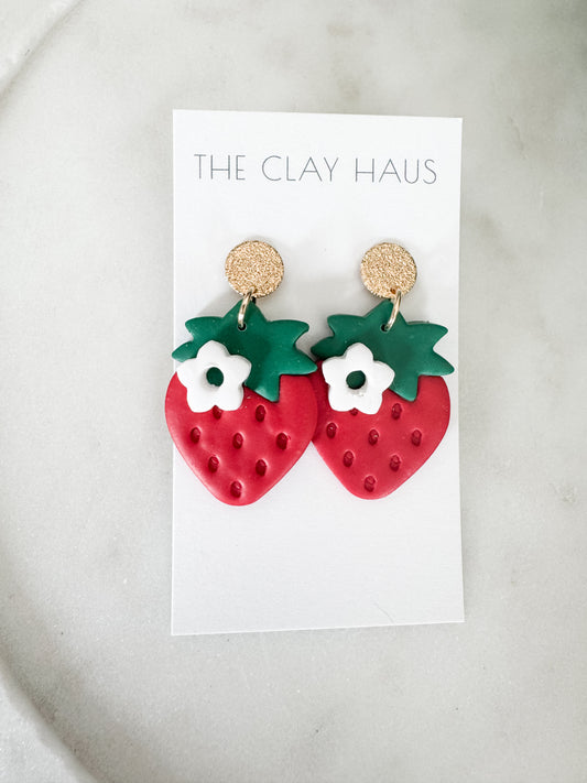 Large Strawberry Dangle