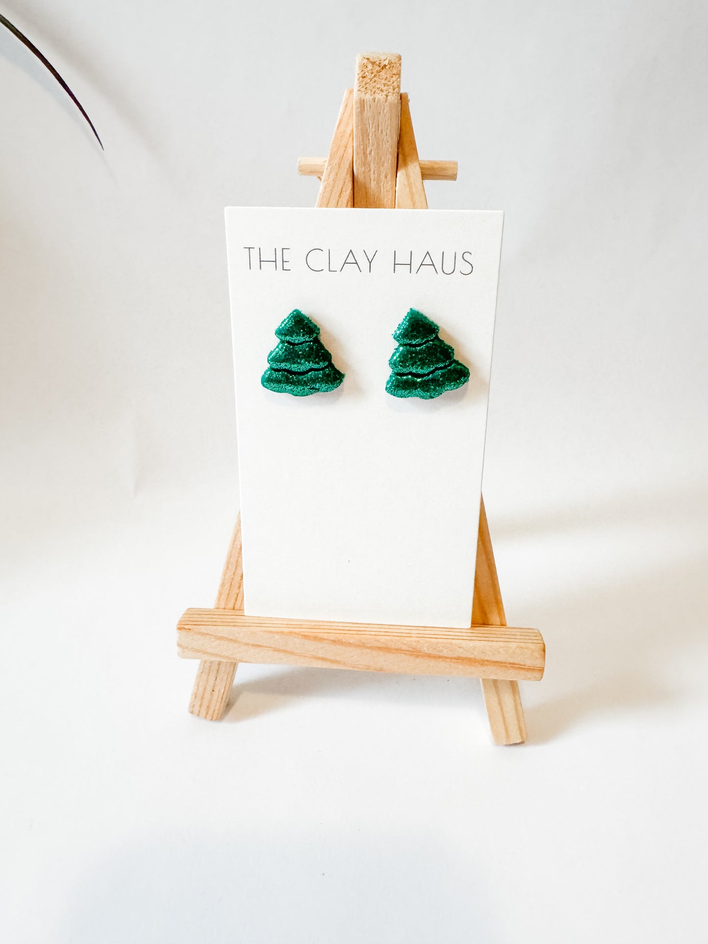 Glitter Tree Studs (Multiple Colors)