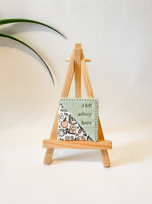 Sage School “Fell Asleep” Corner Bookmark