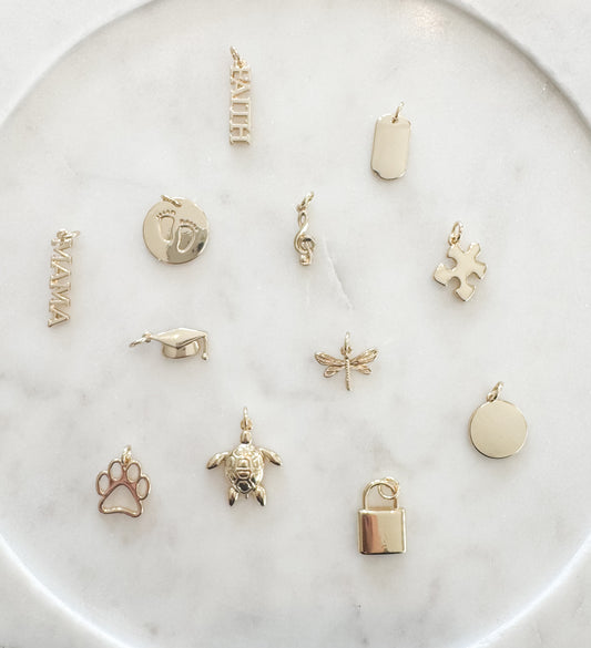 Gold Statement Charms {Multiple Styles}