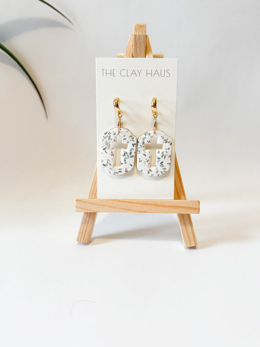 Cross Florals Gold Post