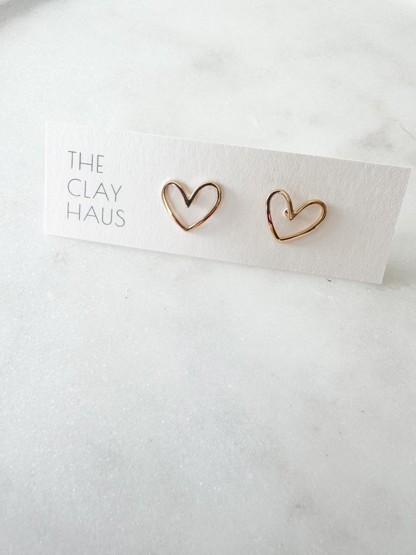 Heart Outline Studs