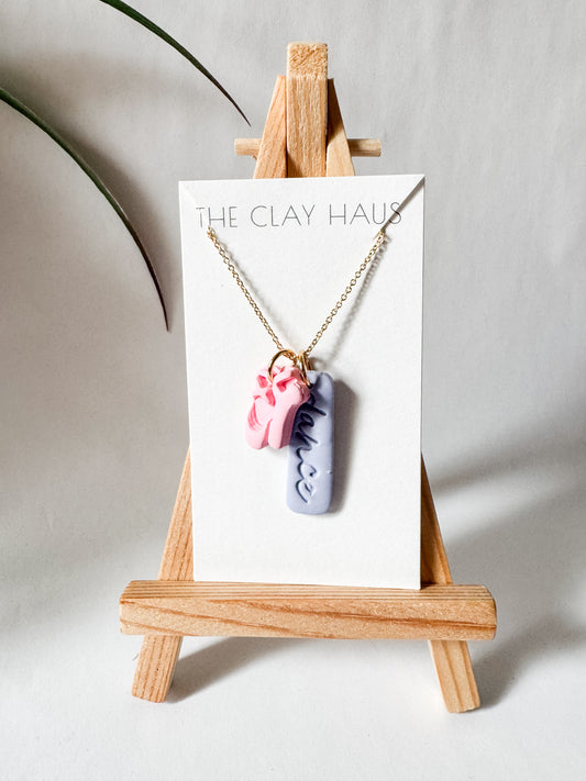 Dance Charm Gold Necklace 18” {+ 2”}