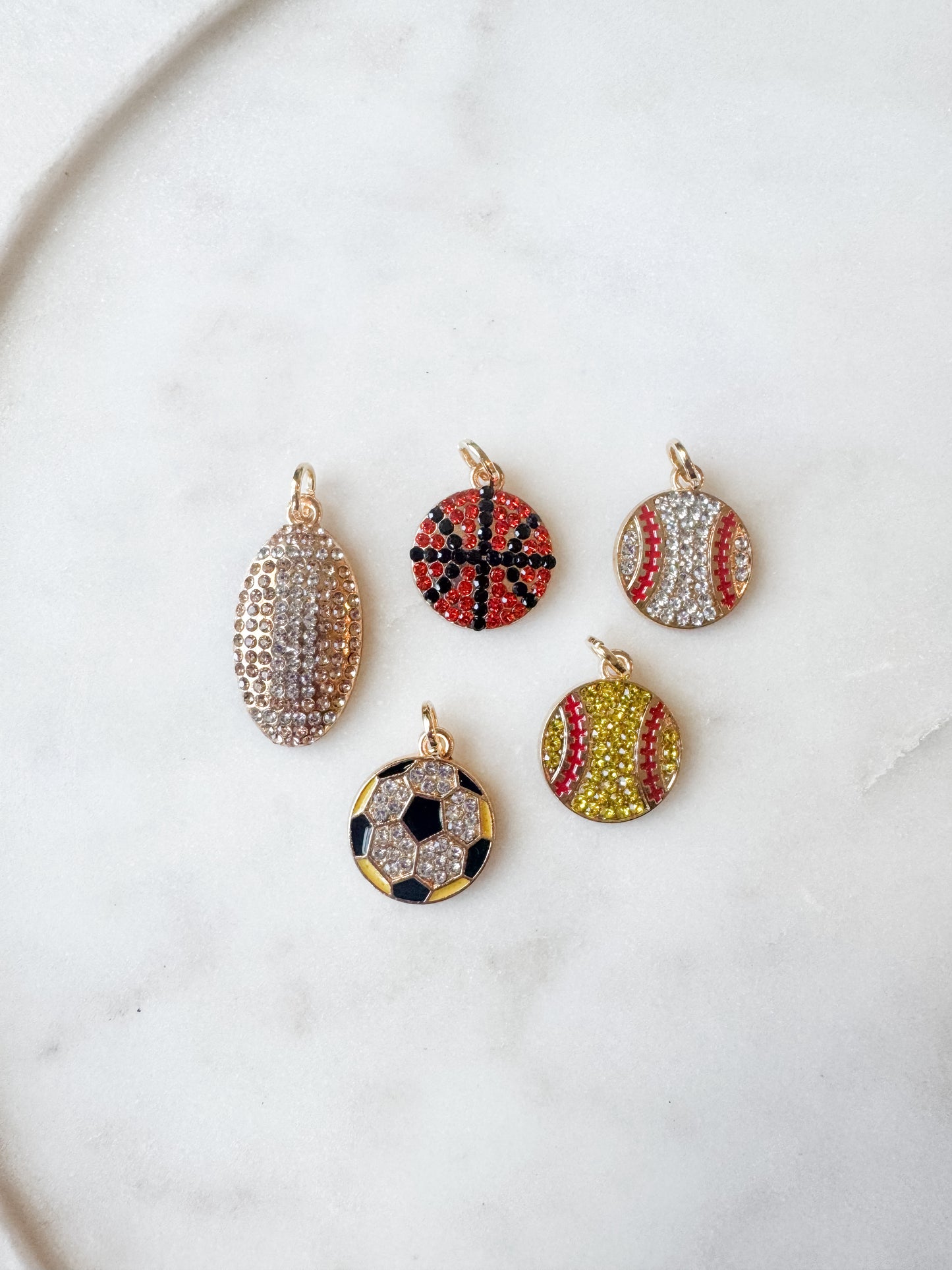 Rhinestone Sports Charm {Multiple Styles}