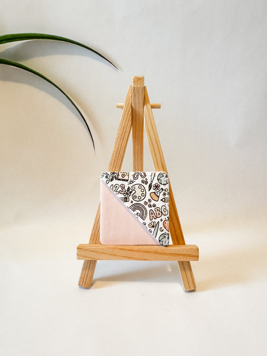 Light Pink School Corner Bookmark