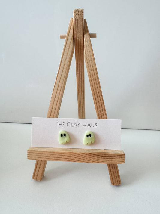 Glow-in-the-Dark Ghost Studs