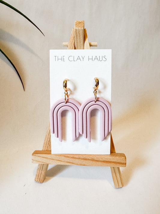 Dusty Rose Arch • Gold Post