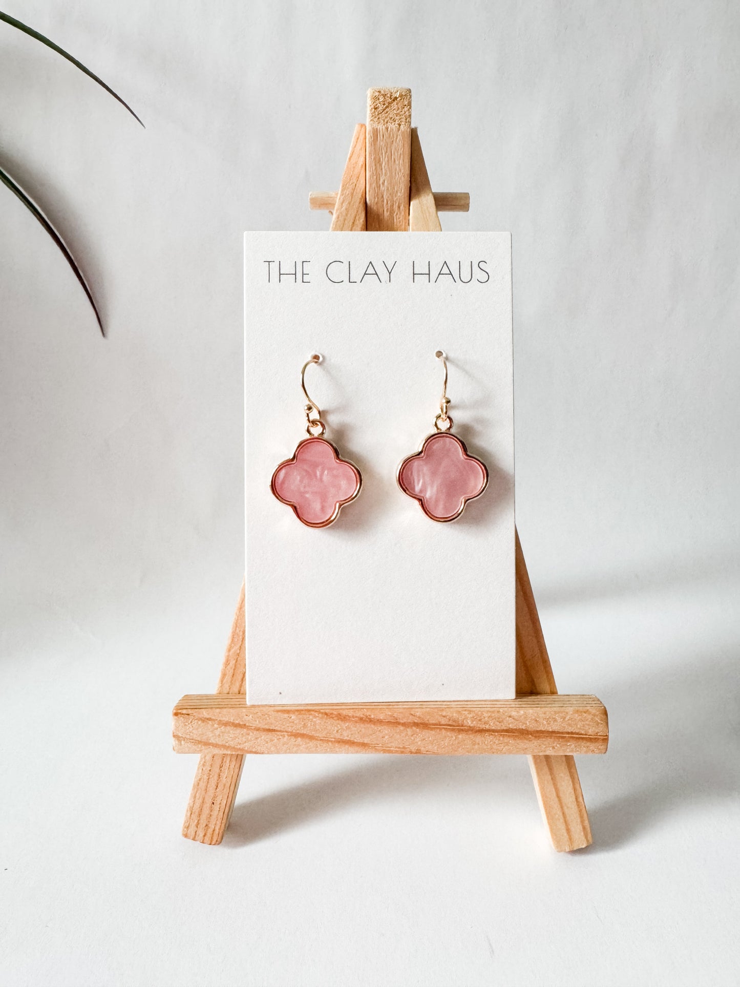 Mother of Pearl Quatrefoil Dangle {Multiple Colors}
