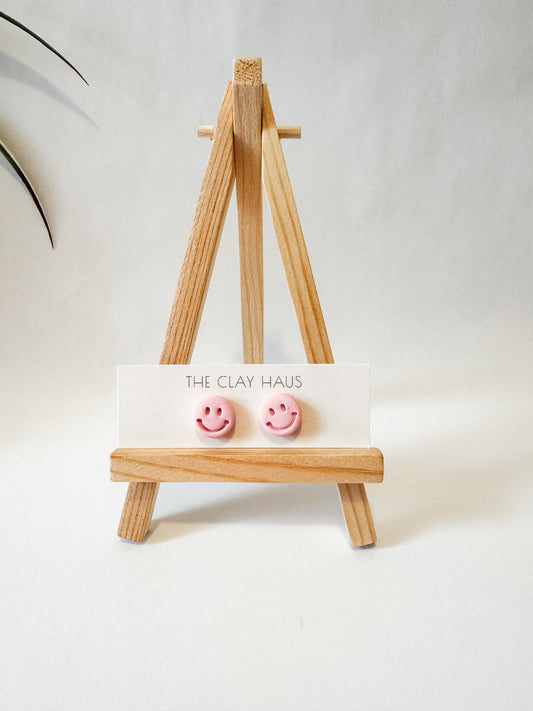 Pink Smile Stud