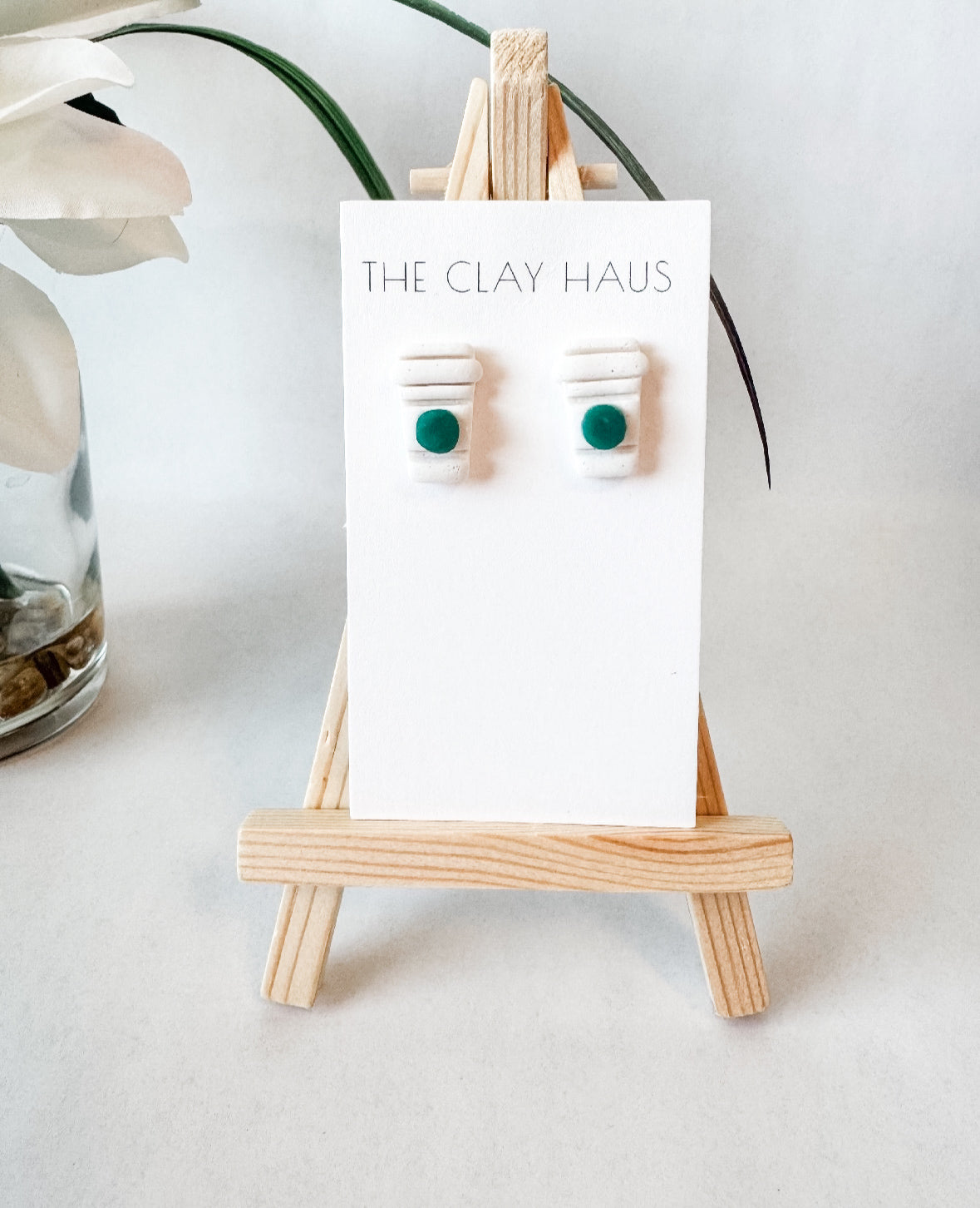 Green Coffee Studs
