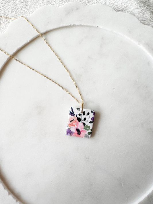 Floral Gold Necklace 18” {+ 2”}