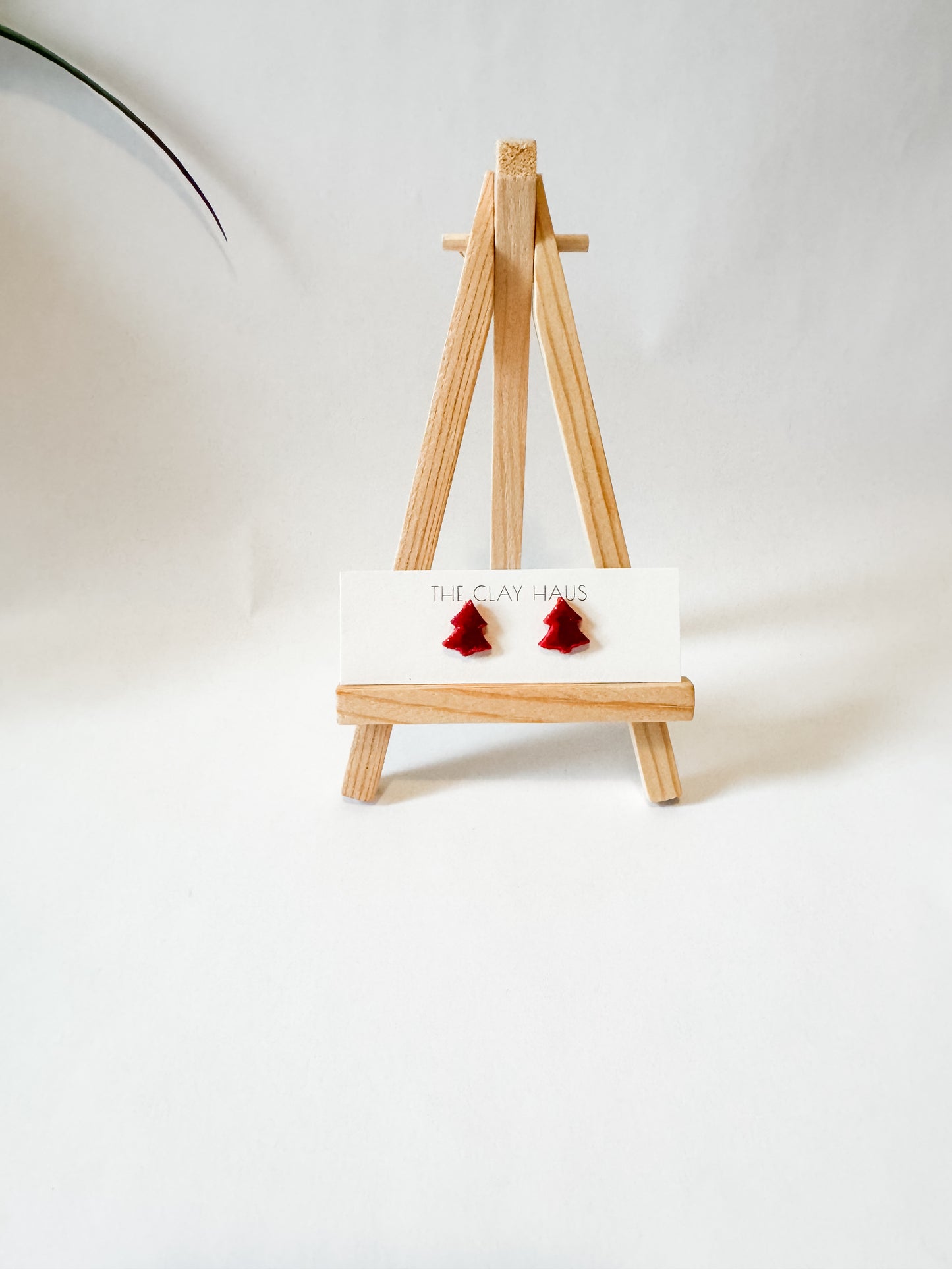 Glitter Tree Studs (Multiple Colors)