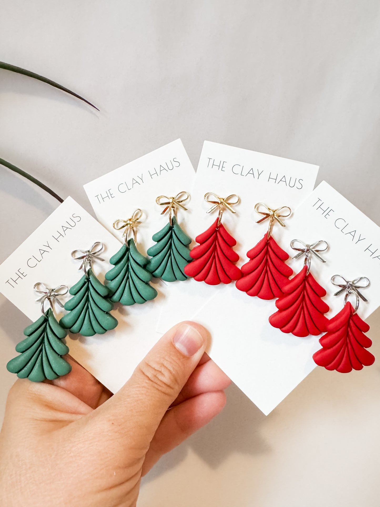 Christmas Tree Bow Dangle (Multiple Colors)