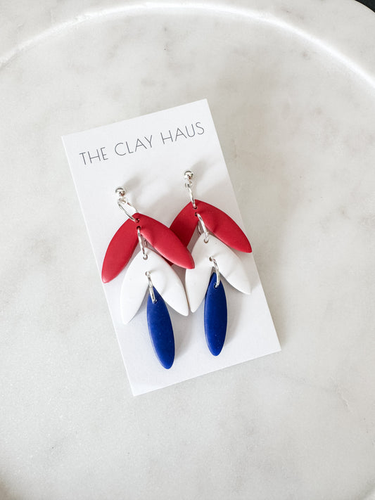 Red White & Blue Tiered Dangle