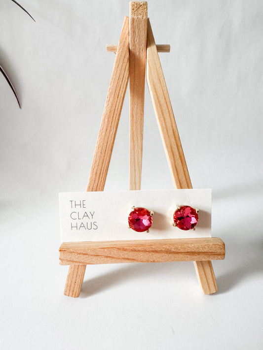 Cushion Round Stone - Grapefruit