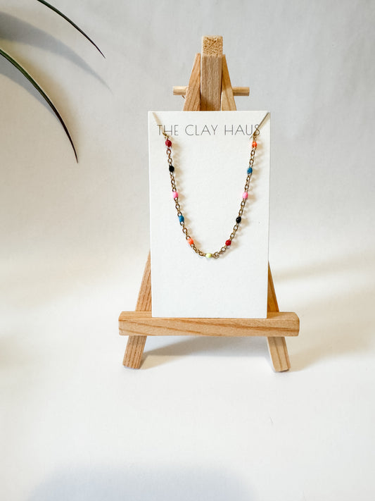 Multi Color Gold Confetti Bracelet