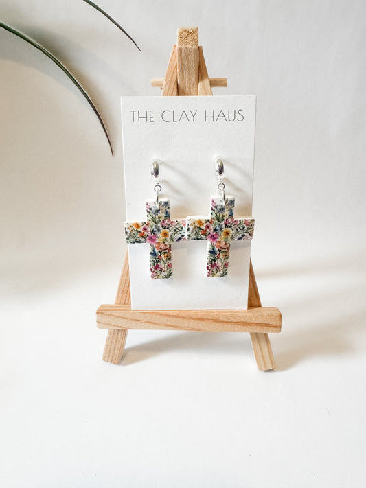 Wildflower Cross Dangle