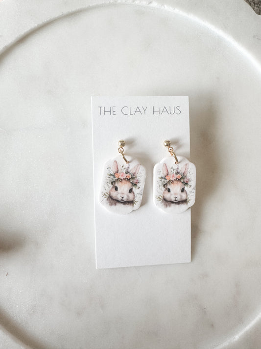 Floral Bunny Dangle